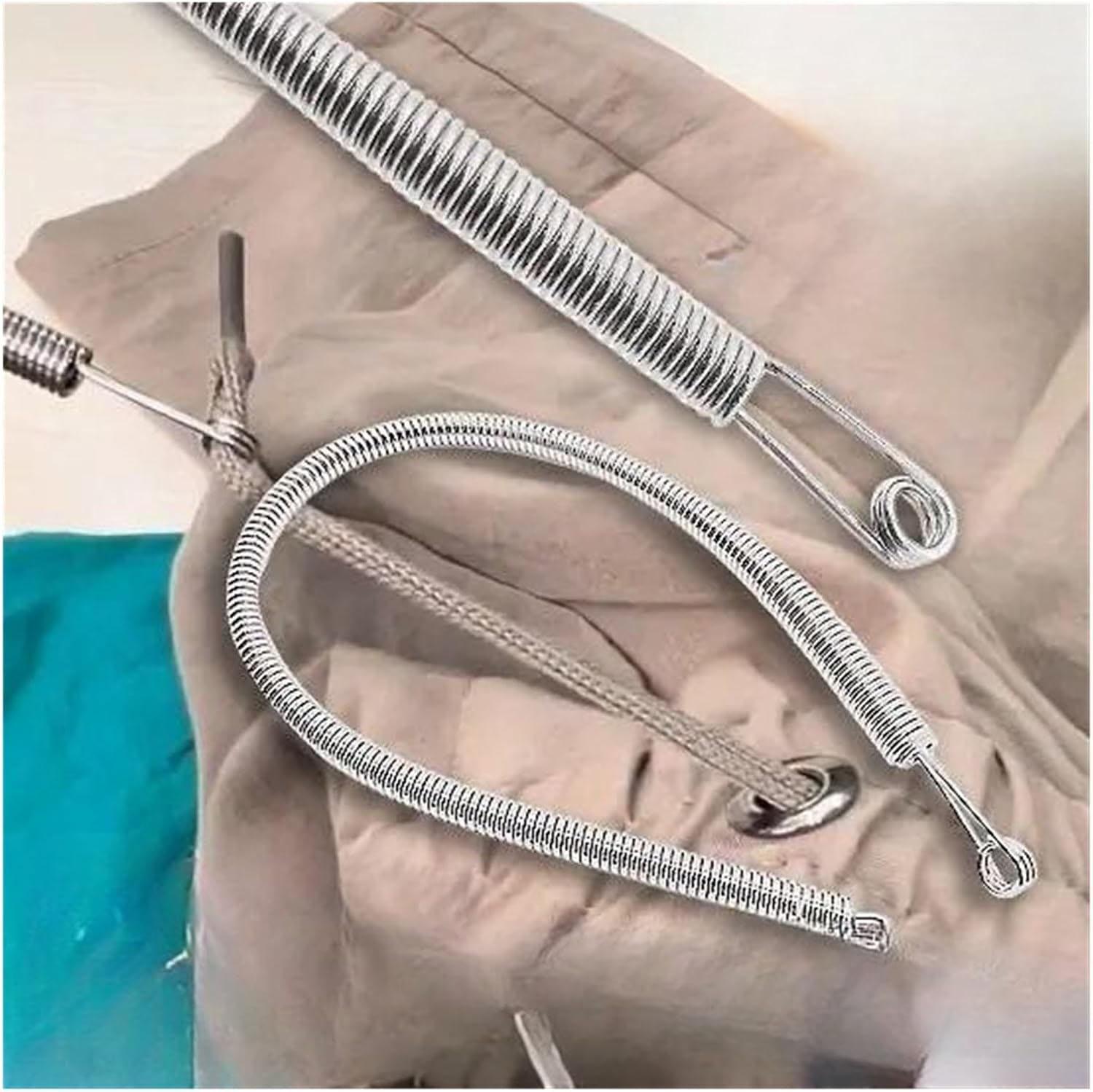 Spring Casual Wear Essential Drawstring Needle Threader Set - 6 pcs Replacement with Easy Tool for Hoodies 20 gauge