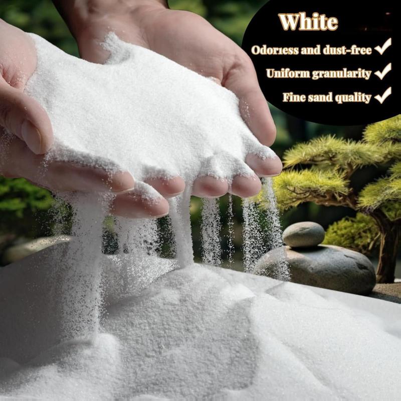 15 OZ Fine White Sand for Crafts - Quartz Zen Garden Sand Decorative for Vases Filler, Wedding Unity Ceremony, Incense Burner, Aquarium