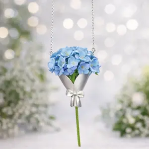 Gift For Mom Flower Bouquet Necklace(Without Flowers), Romantic, Blessing, Gratitude, Love, Elegance,Gift for Mothers, Loved Ones, and Family, Elegant Gift for Women Exquisite Jewelry Gift Jewelry Accessory