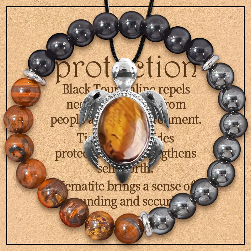 6 Styles Nature Crystal Tears Tutrle Jewelry Set Women Sea Animal Turtle Necklace Nature Crystal Bracelet Christmas Gift For Women Girl Friend Mother