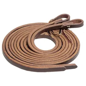 Jeffers Poplar Head Premium Oiled Harness Leather Split Reins