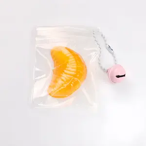 J&J 10 Pcs Realistic Orange Segment Squishy - Maltose Filled TPR Fidget Toy | Cute Fruit Stress Ball