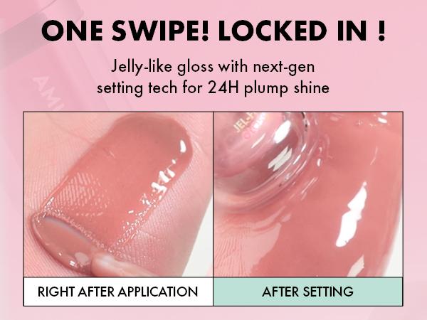[AMUSE Seoul Official] Jel-Fit Tinted Lip Gloss | 10 Shades, High-Shine, Lipstain, Plumping, Ultra-Glossy Finish, Peptides & Cica PDRN