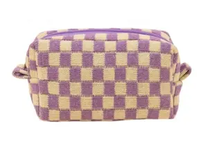 Checkered Makeup Cosmetic Bag Checkered Makeup Cosmetic Bag