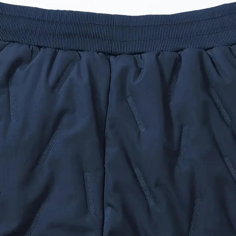 Men's 3 Pack Warm Pants Heavyweight Thermal Cotton Trousers with Drawstring Waistband, Black Cold Resistant Winter Long Pants for Daily and Formal Wear with Side Pockets Suitable for Office Work and Outdoor Activities