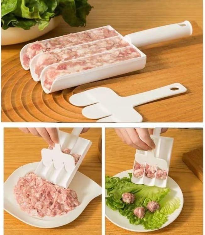 Easy Cooking Hack! 4 in 1 Meatball Maker Scoop | DIY Burger Patty, Fish Balls & Ice Cream | Kitchen Must Have