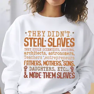 They Didn't Steal The Slave Black History Month Sweater, Melanin Black History Shirt, Martin Luther King Jr Day Apparel