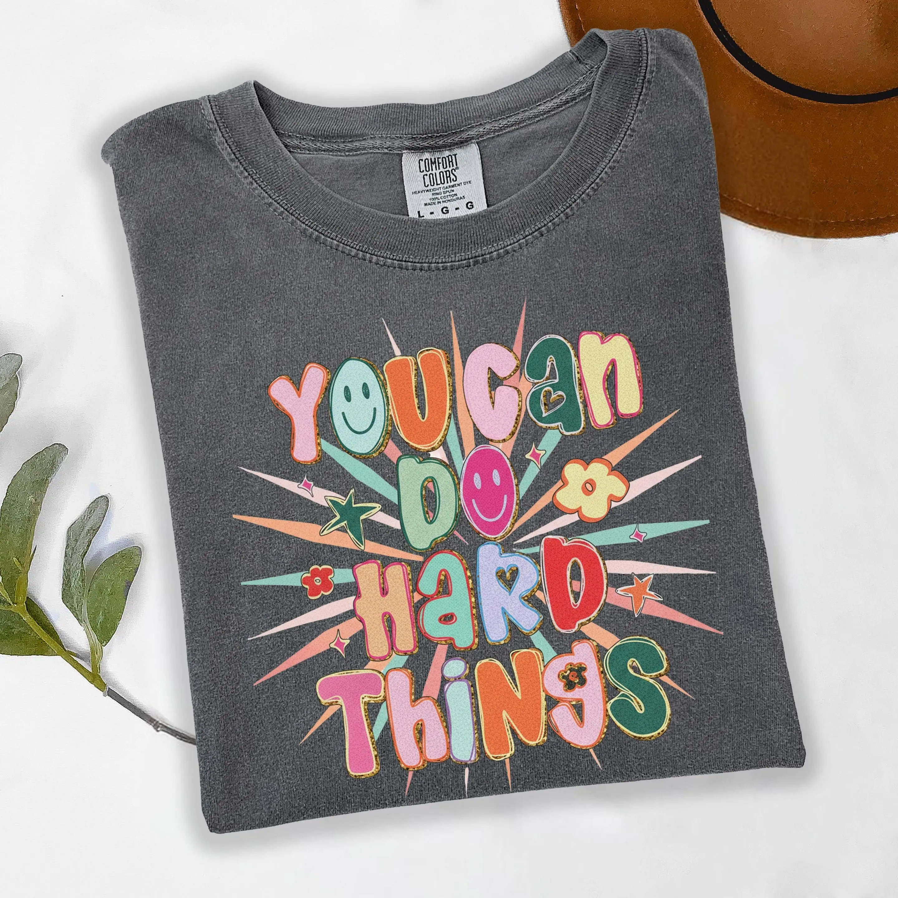 Comfort Colors You Can Do Hard Things Teacher Shirt, School Counselor T-Shirt, Special Education Teacher Shirt, Teacher Shirt Gift
