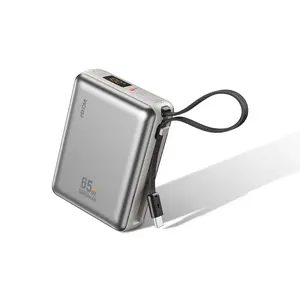 20000mAh  portable charger Power Bank for phone.65W Super Fast Charger with 2-IN/Output and Digital Display, Lightweight and Compact.Holiday gifts