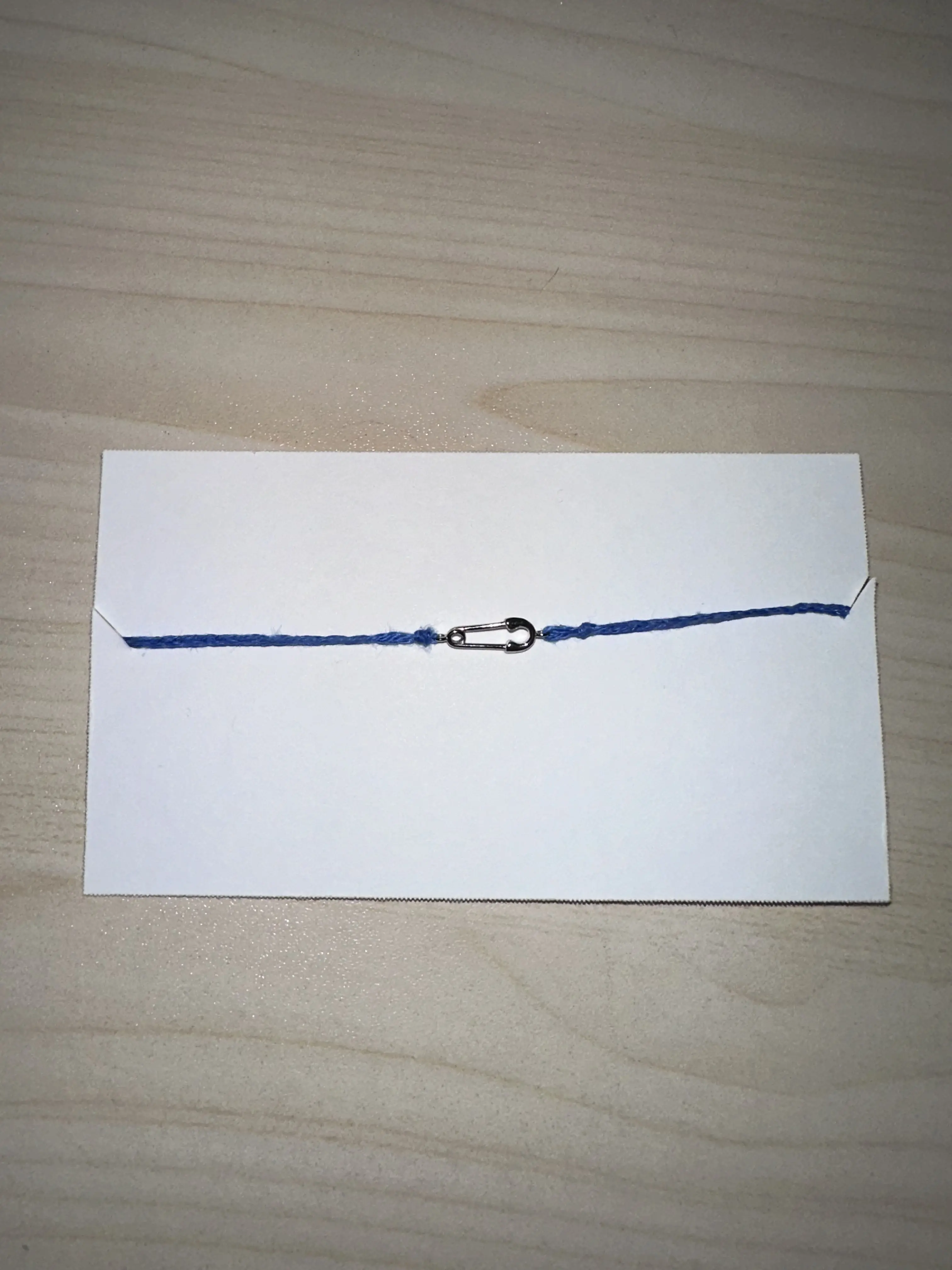 Blue Safety Pin Bracelet- Gold or Silver, Light or Dark blue options
