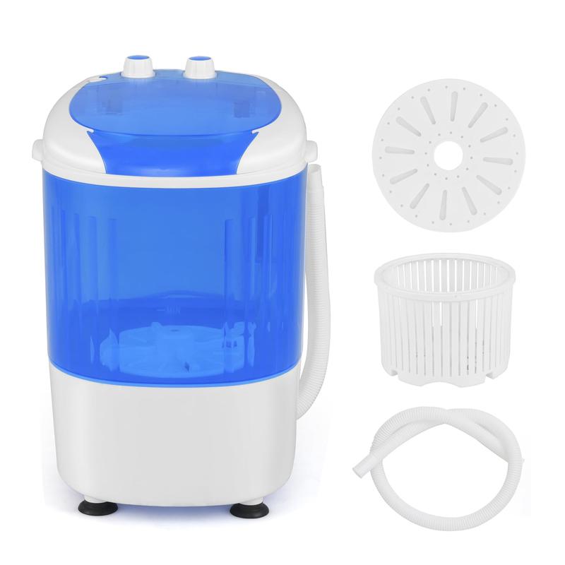 Mini Portable Washer with Spin Dryer – 5.5 lb Capacity Compact Washer with Spin Timer Control, Ideal for Homes, Apartments, RVs & Small Living Spaces, 2-in-1 Washer & Spin Dryer for Efficient Laundry Care
