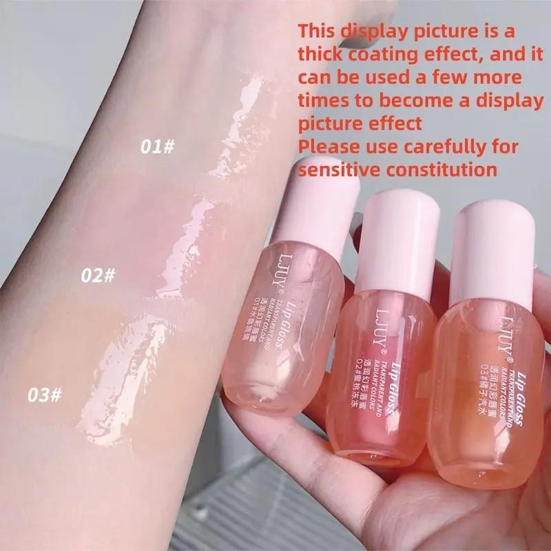 Moisturizing Lip Balm,3 Counts/set Hydrating GlossyLip Glaze Stick Plumping Lip Oil for Girls & Women, FalGift, Christmas Gift, Mother's Day Gift, Lip Stain,Skincare Moisturizer Hydrate Moisture