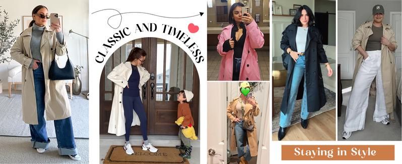 【Valentine Gifts】TANKANEO Womens Oversized Long Trench Coat Double Breasted Lapel Windproof Overcoat with Belt Jacket 【Valentine Gifts】TANKANEO Womens Oversized Long Trench Coat Double Breasted Lapel Windproof Overcoat with Belt Jacket