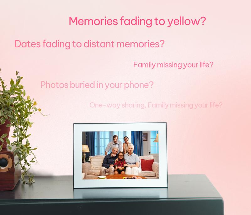 Homture Magic Frame - 10.1″ 1080P World's First AI Magic Frame for Old Photo Restoration Unlimited Storage Instant Sharing Decor Full HD 1080P