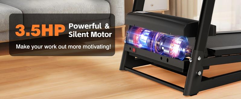 【New arrival with 3 incline】LIVIVOX 3.5 Folding Treadmill for Home/Office with Incline 330lb Weight Capacity, Portable Treadmill with Bluetooth, 12 Preset Programs, adjusting speed walking pad home gym equipment 【New arrival with 3 incline】LIVIVOX 3.5 Folding Treadmill for Home/Office with Incline 330lb Weight Capacity, Portable Treadmill with Bluetooth, 12 Preset Programs, adjusting speed walking pad home gym equipment