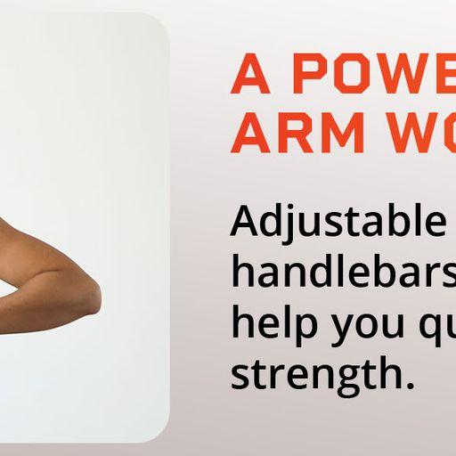 TrimLite Vibration Plate - Exercise Machine with Adjustable Handlebars