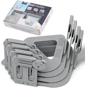 Bed Sheet Holders with Locking Clips, Lock Sheet Holders for Corner, Fitted for Standard Mattress Sizes, Keep Sheets Tight & Firm, Heavy Duty Bed Sheet Holder Bedsheet Clip, Durable Bedding Accessories, St.Patrick's Day Gifts, Easter Sunday Gifts