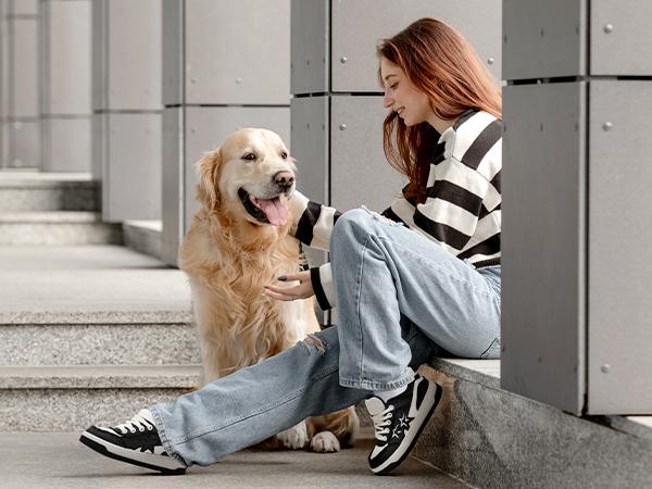 DREAM PAIRS Women's Sneakers Walking Lace-Up Comfortable Casual Rube Flat Low-Top Fashion Sneakers Shoes