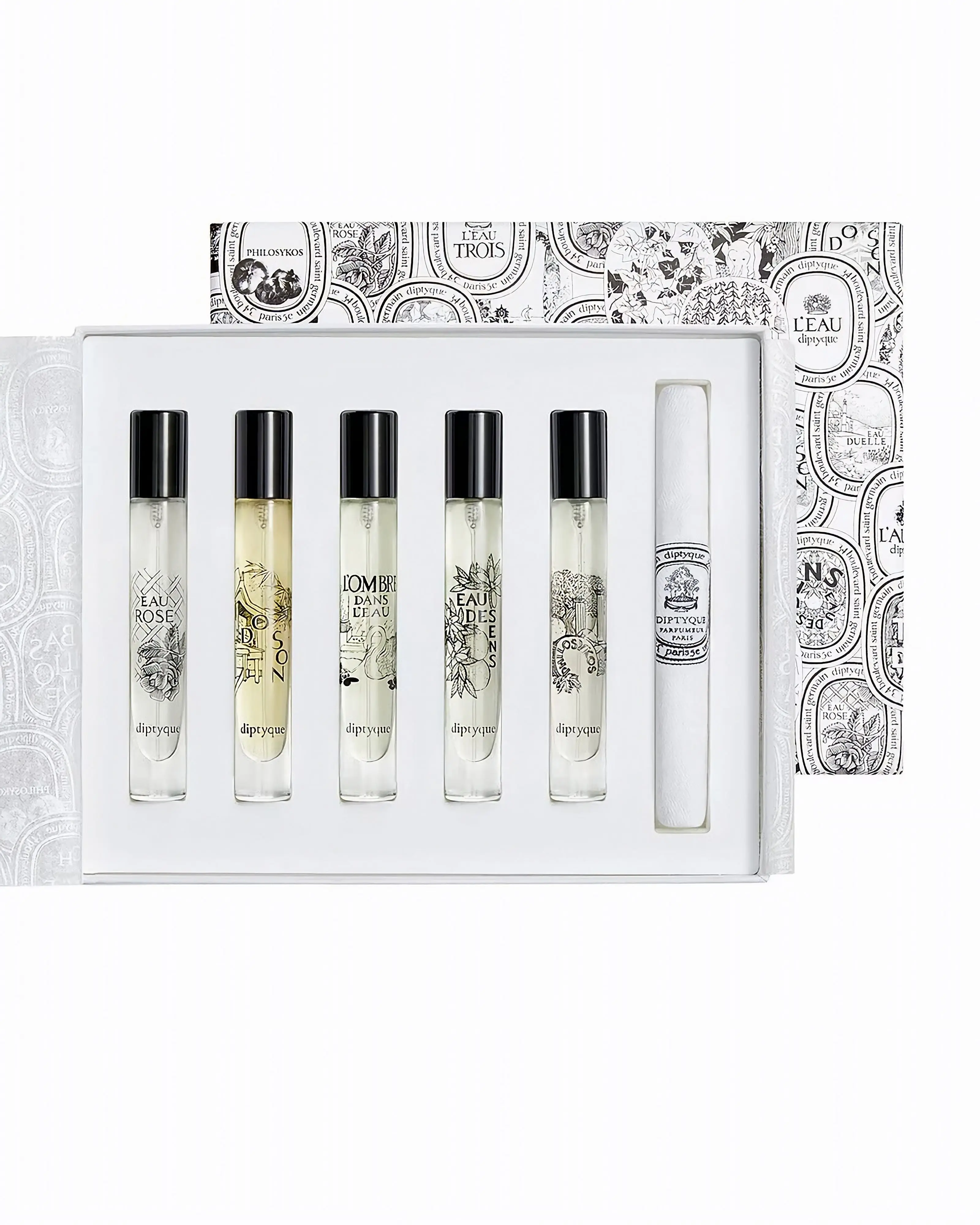 Diptyque Unisex 5 x .25 Ounce Eau de Toilette Travel Sample Set