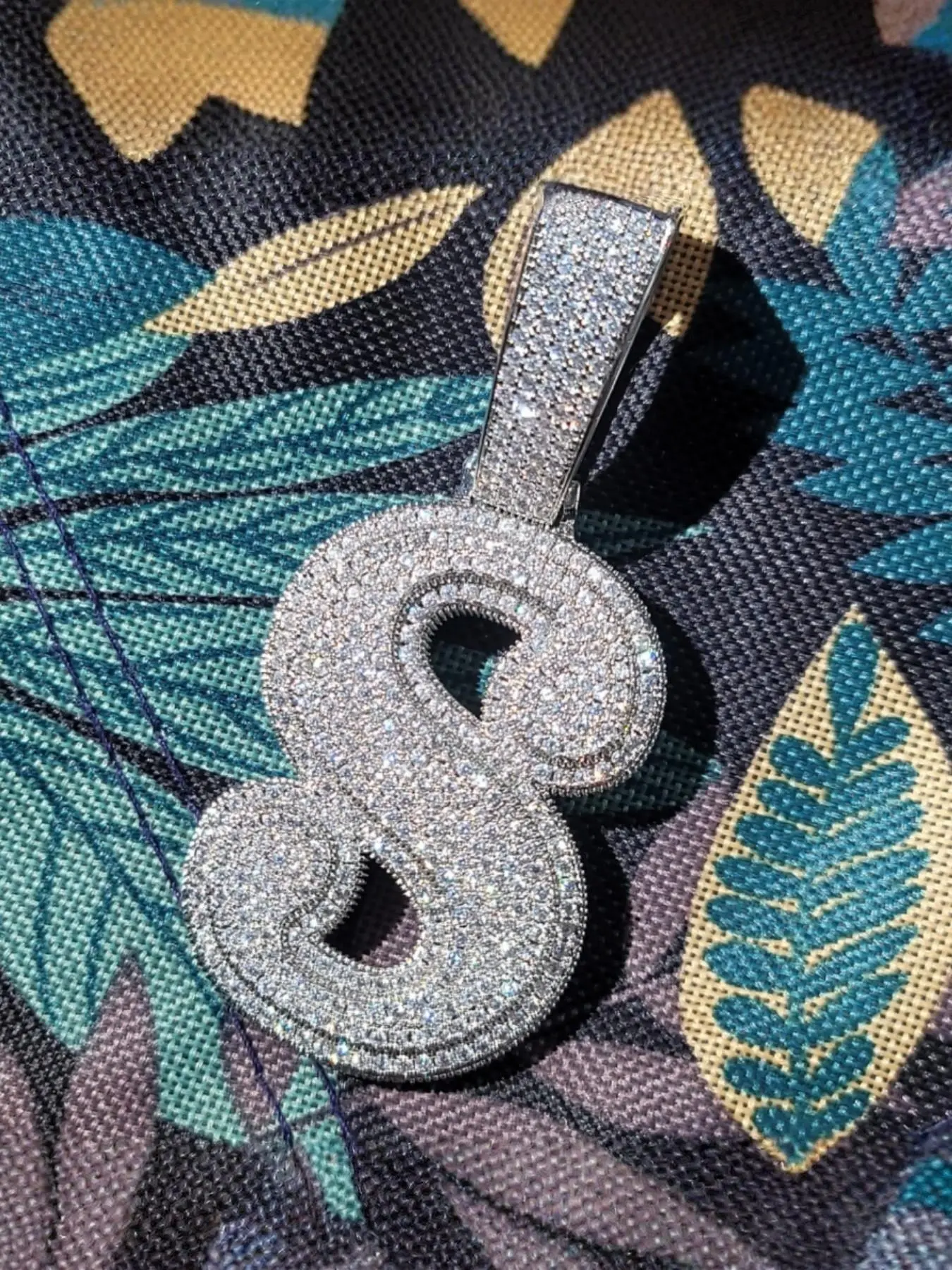 Square Letter Pendant Necklace, Statement Necklace, Letter Necklaces, Brass Cubic Zirconia Hip Hop Personalized Daily Wear Jewelry for Women Two Tones Initial Necklace 18K Gold Plated 5A CZ A-Z Pendant