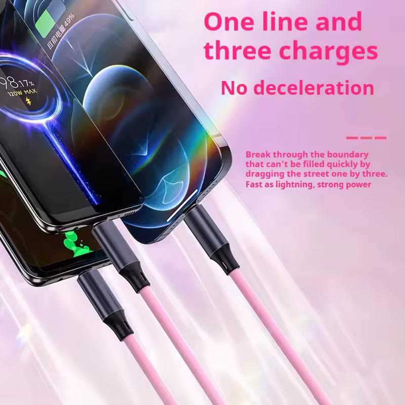 NEW Fast USB Charging Cable Universal 3 in 1 Multi Function Cell Phone Charger
