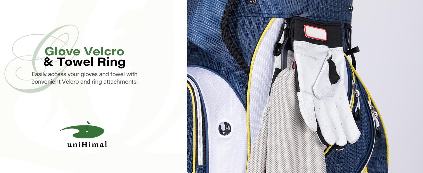 UNIHIMAL Golf Cart Bag with 14-Way Divider Top, Ample Storage Space, Men's Golf Bag with Handles and Umbrella Holder