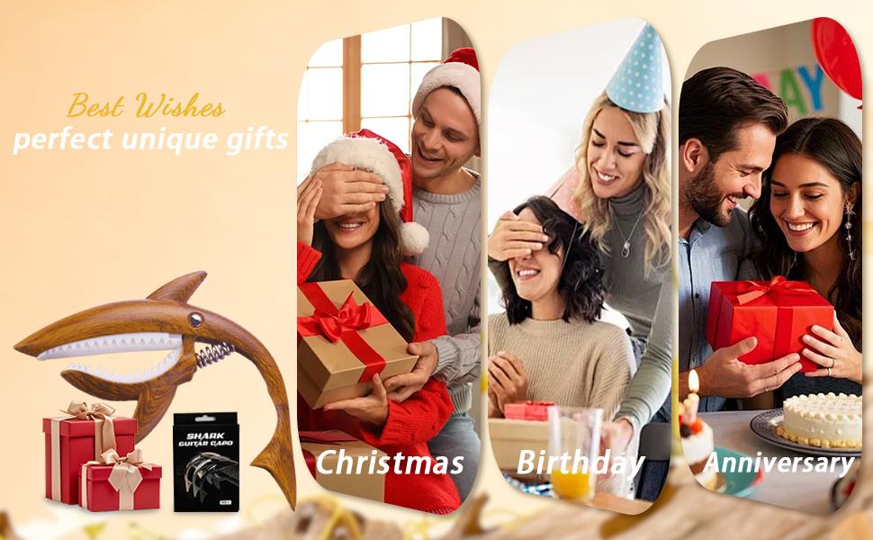 Guitar Capo，Shark Capo for Acoustic and Electric Guitar, Zinc Alloy，Guitar Accessories