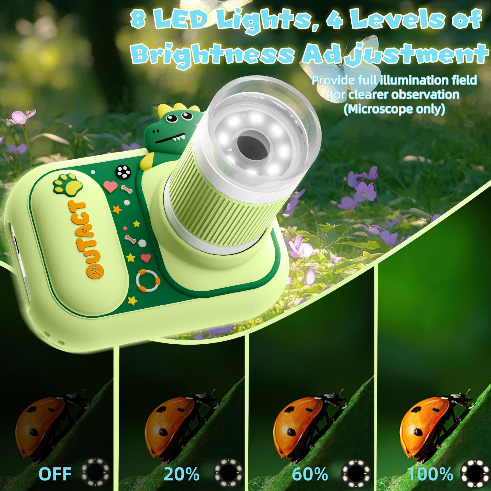 Handheld Mini Children's Microscope with Camera Function, High-Definition Pixels, a high-end product focused on children's entertainment and intellectual development, a toy for kids, a birthday and Christmas gift that kids will love.