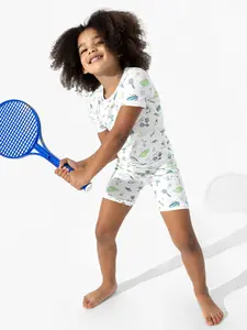 Tennis Bamboo Kids Pajama Short Set
