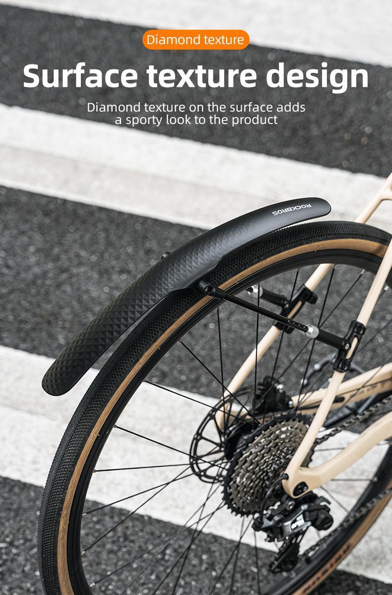 Rockbros Bike Fender Universal Front And Rear Dust Proof Quick Release Touring Bike Durable Removable Bicycle Fender