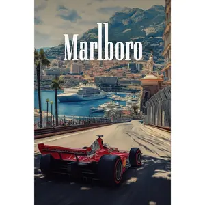 Vintage F1 Monaco Marlboro Poster (Part XII)  Vintage F1  A3 A2 A1 A0 Poster Print  Cool Wall Art