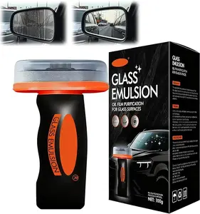 Car Glass Oil Film Remover, Windshield Oil Film Cleaning Brush, Removes Oil Films & Stains, Enhances Clarity & Visibility, Ensures Safe Driving