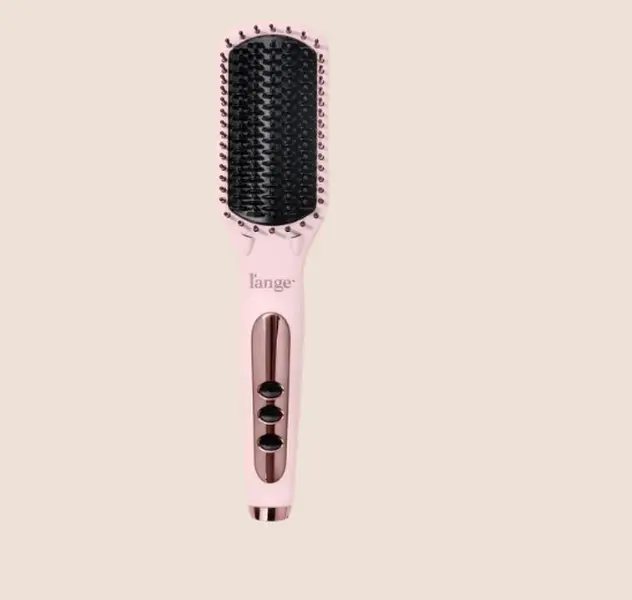 L'ANGE HAIR -  Le Vite Ceramic Straightener Hairbrush - Adjustable Thermal Brush for Smooth Hair Styling, All Hair Types