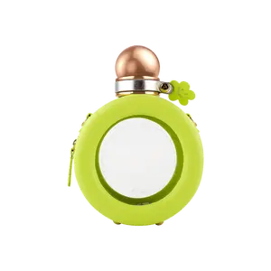 RELEA Donut Water Bottle 550ml, Cute Kawaii Donut Cup, Fashionable Drinkware for Women, Green