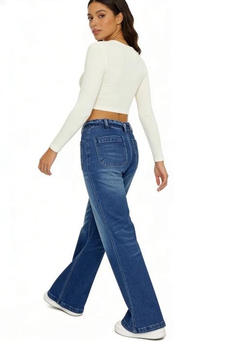 Women Wide Leg Jeans High Waist Baggy Jeans Loose Boyfriend Jeans Denim Pants Y2K