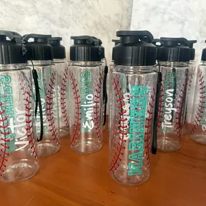 Baseball water bottles with team and player name
