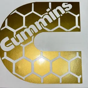 Honeycomb Cummins car decal