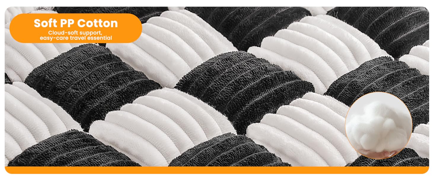 Pet Bed Mat for Car Backseat Extender Non-Slip Plaid Dog Bed Blanket for Car Back Seat Travel Pet Mat Custom Fit for Backseat Extenders and Seat Covers