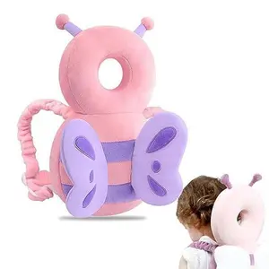 Baby Butterfly Design Headrest Pillow, Breathable Head Protective Pad, Baby Walking Headrest Pillow, Newborn Baby Travel Essentials Dinosaur Toddler Harness Backpack Kids Neoprene Animal Backpack age boy mystery boxes shower gift dad mom