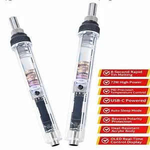 Welding Kit Temperature Adjustment Electric Soldering Iron with Switch Electronic Repair Tool Solder Soldering Tool Electric Welding Pen Household Set Fast Heating Beginner DIY Starter Safe Quick Fix Tech Jewelry Craft