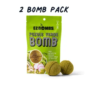 EZ BOMBS Pozole Verde Bombs 2 Bombs Per Pack - Authentic Mexican Seasoning Spice Bomb for Traditional Green Pozole