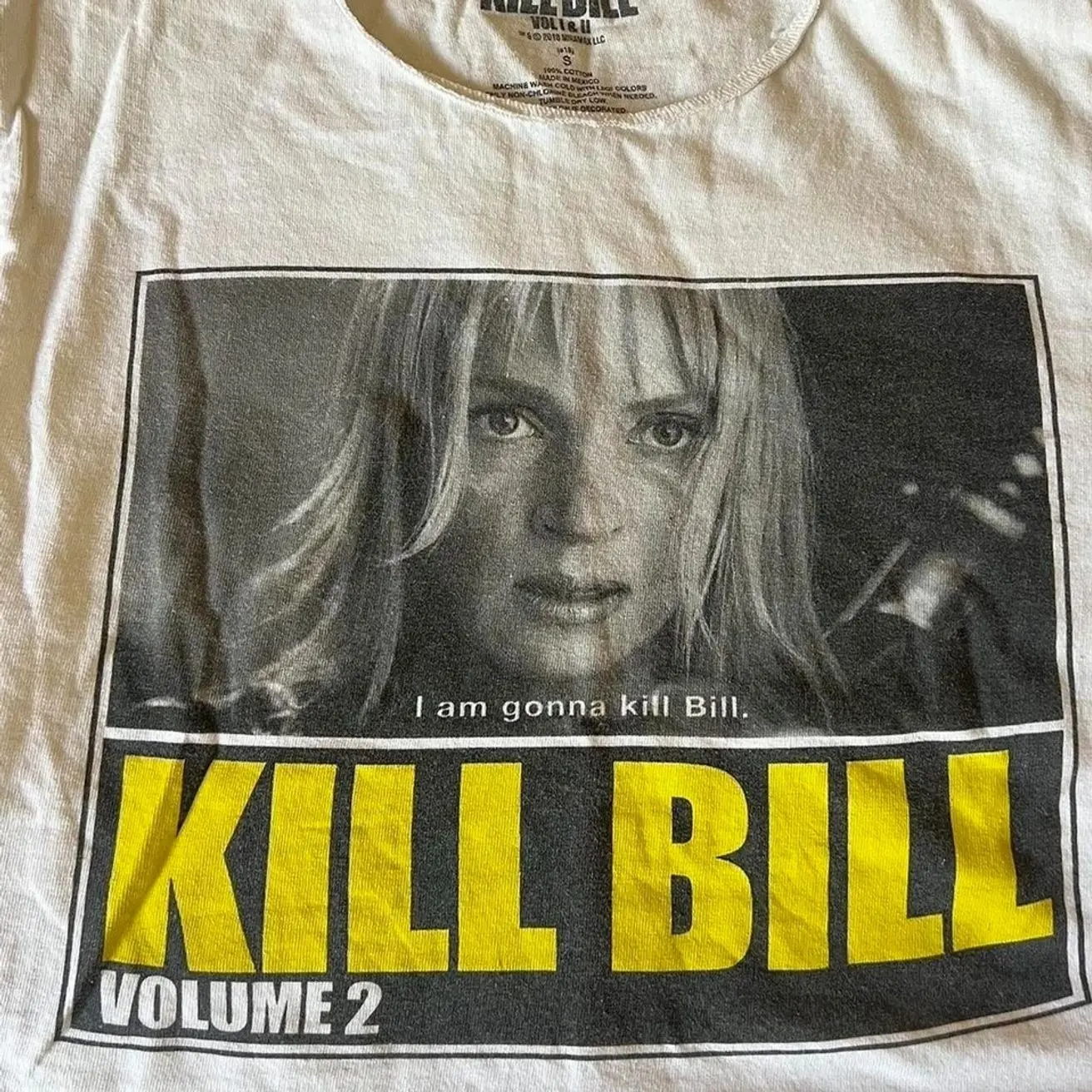 Kill Bill Vol. 2 horror movie short sleeve white color retro shirt KV39345 L