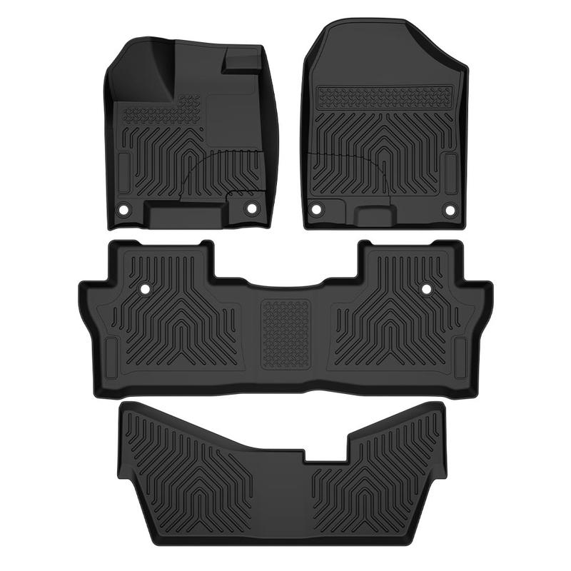 TPE Car Floor Mats Rubber Liners Fit for 2016-2022 Honda Pilot,All Weather Floor Mats Rubber Liners,Waterproof Anti-slip Floor Mats Upgraded Version