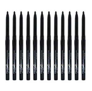 Black Retractable Nabi Waterproof Eyeliner Pencils (12 pcs)