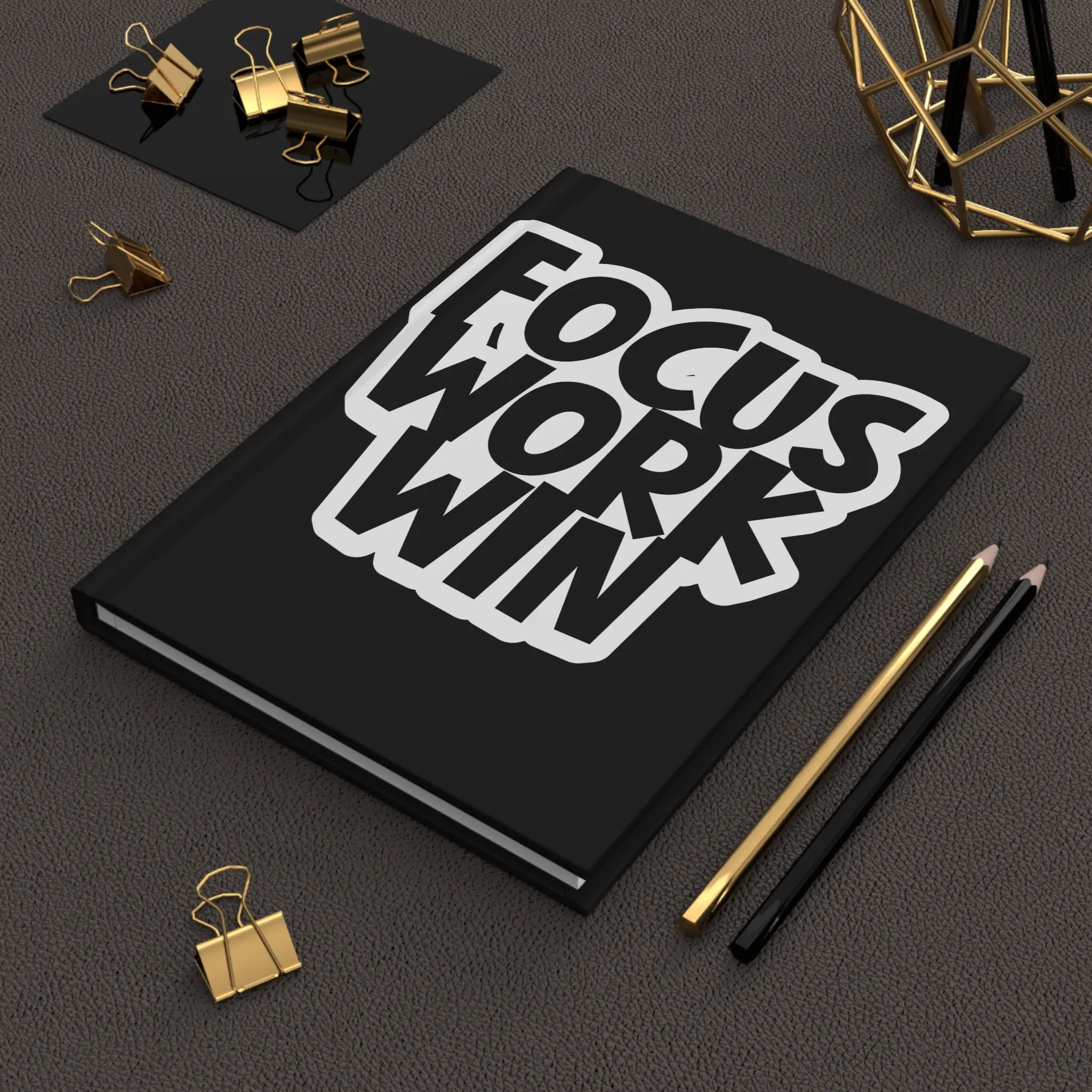 FOCUS WORK WIN Blank Journal for Writing and Sketching - Hardcover Matte Journal, Notebook, Diary, Sketchbook, Scrapbook, 5x7 inches