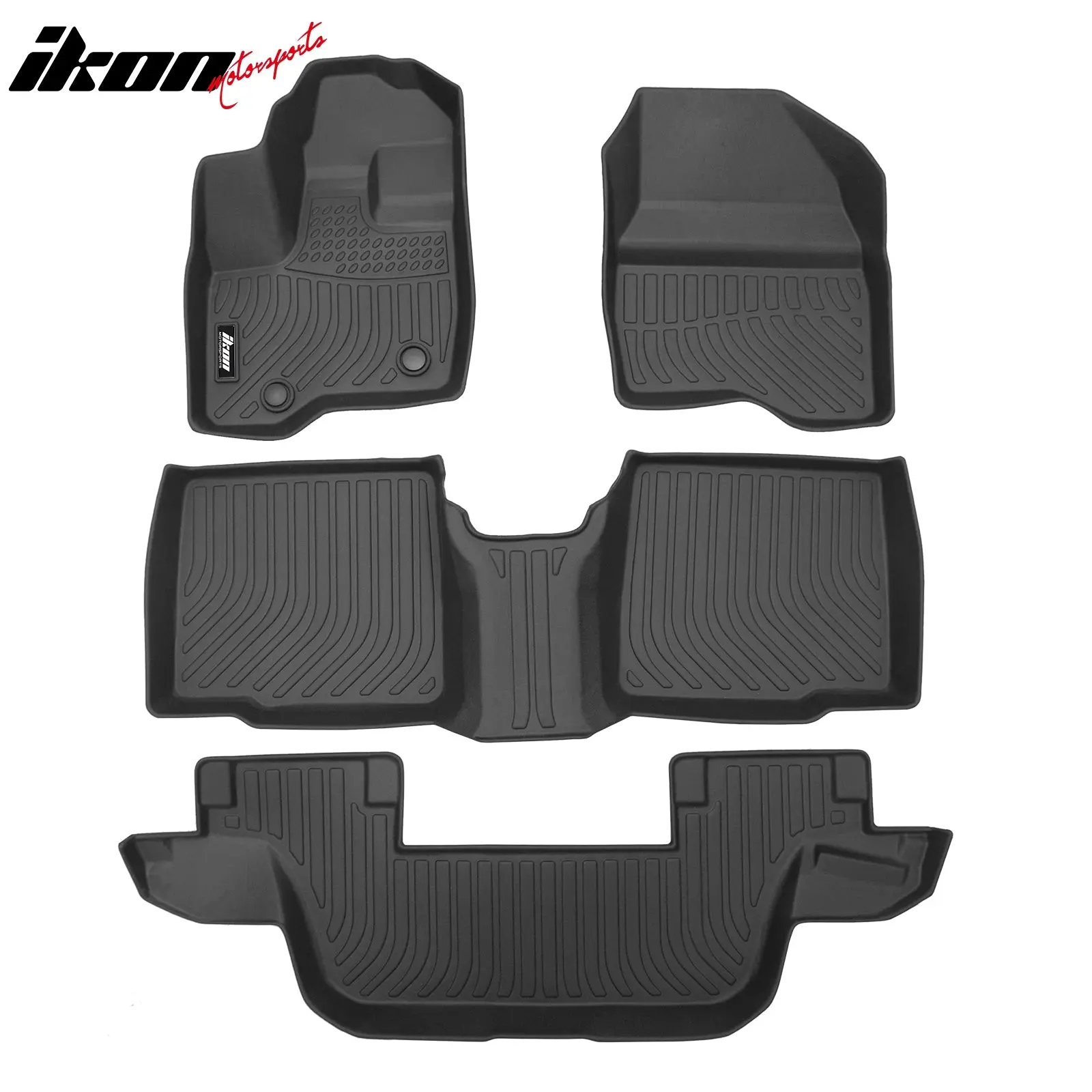 3D Floor Mats Carpets Liner for Ford Explorer Bench Seat 2011-2015 TPE