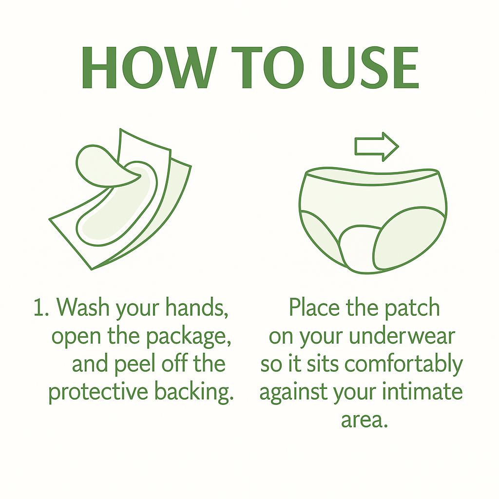 ATLANTIX Herbal Feminine Steam Pads — Odor Control, Balance & Comfort (8 Count)