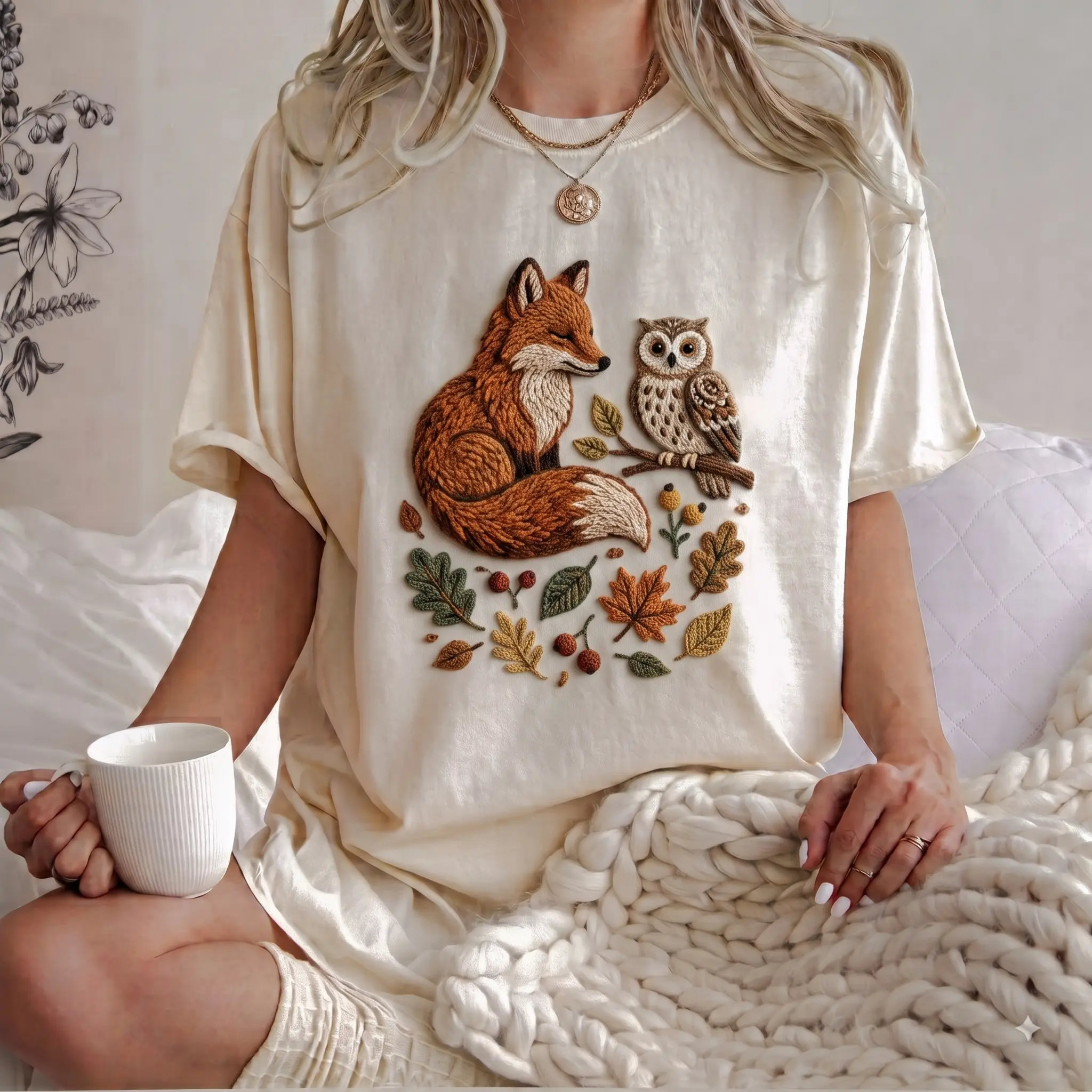 Women's Fox Graphic T-Shirt - Summer Casual Everyday Top for Women's Daily Wear