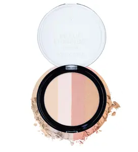 wet n wild MegaGlo Illuminating Blush Makeup Powder Palette, Catwalk Pink, Highlighter Face Make Up