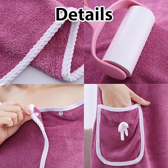 2025 Ditch the Dripping, Dropping Towel – Wrap into Instant, Lint-Free Comfort with This Quick-Dry Wearable Robe for Any After Shower, Beach Day, or Poolside Moment